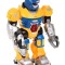 Robot de jucarie interactiv cu sunete si lumini Android New Power Warrior galben