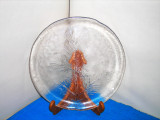 Cumpara ieftin Platou mare cristal masiv manual serie Botanica 2 design Kaija Aarikka, Humppila