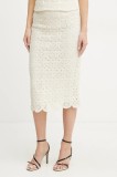 Marella fustă ASSO culoarea bej, midi, drept, 2513101032200