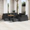 vidaXL Set de canapele pentru grădină 13 pcs Negru 80 x 80 x 71 cm 3363619