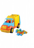 Cumpara ieftin Camion pentru gunoi 48 cm cu 38 piese constructie Ucar Toys UC86