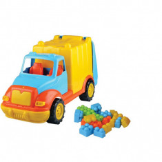 Camion pentru gunoi 48 cm cu 38 piese constructie Ucar Toys UC86