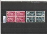ROMANIA 1948 LP 227 LP 227 a FABRICA DE TIMBRE BLOC DE 4+PERECHE TETE-BECHE MNH NESTAMPILATA