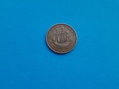 Half Penny 1944 Anglia- foto