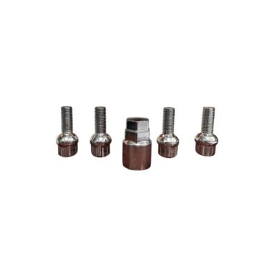 Set 4 prezoane antifurt M12x1.5 con rotund si cheie Automotive TrustedCars foto