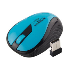 Mouse optic Rainbow Esperanza, USB, 3 butoane, Negru/Albastru