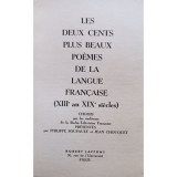 Philippe Soupault - Les deux cents plus beaux poemes de la langue francaise (XIII au XIX siecle) (1955)