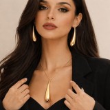 Set colier Lacrimi de aur
