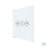 Panou Intrerupator Draperii cu Touch Din Sticla LUXION SmartElectro IntelligentHouse