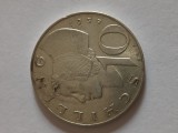 Moneda 10 SILINGI 1937 AUSTRIA ,