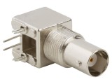 Conector BNC soclu mamă unghi 90&deg; 50&Omega; AMPHENOL RF 031-5640-1010 THT polipropilenă