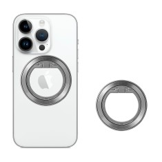 Suport inel telefon iRing MagSafe Techsuit MPR2, argintiu foto