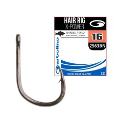 Garbolino - Carlige Feeder Hair Rig X-Power Black Nickel 10buc - Nr. 10