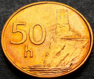 Moneda 50 HALIEROV - SLOVACIA, anul 2000 * cod 2170 A foto
