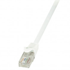 Cablu patchcord gembird, logilink, CAT6 U/UTP EconLine 1,50m alb foto