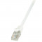 Cablu patchcord gembird, logilink, CAT6 U/UTP EconLine 1,50m alb