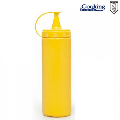 STICLA DISPENSER PENTRU SOSURI 500 ML, GALBEN, CHEF LINE, COOKING BY HEINNER foto