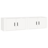 Cumpara ieftin Dulapuri TV montate pe perete, 2 buc., alb, 80x34,5x40 cm