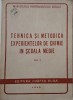 Tehnica si metodica experientelor de chimie in scoala medie, vol. I - Carte