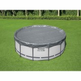 Bestway Husă pentru piscină &Oslash;4,88 m Rotund Poliester Gri 42035726
