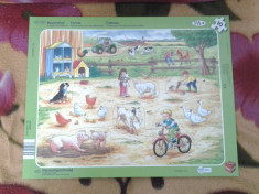 Toy Ferma Puzzle copii 10 piese +1 an foto