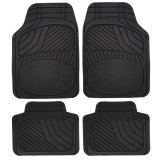 Set covorase auto universale CUSTO POL New Touring, PVC, ajustabile, negru, 4 bucati, Universal