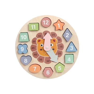 CEAS EDUCATIV DIN LEMN CU FORME GEOMETRICE foto