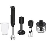 Blender de mana Haier HHB5B5 011, materialul lamei Stainless steel, 3 lame din otel inoxidabil, Cana 0.9, Negru