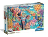 Puzzle Clementoni, Carnavalul elefantilor, 500 piese