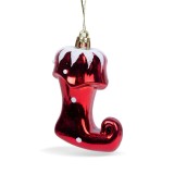 Cumpara ieftin Ornament pentru brad - cizme lucioase - 8 x 6 x 4 cm Best CarHome