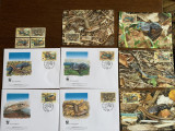 St. lucia - serie 4 timbre MNH, 4 FDC, 4 maxime, fauna wwf