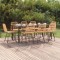 vidaXL Set mobilier de grădină, 9 piese, poliratan