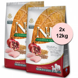 Farmina N&amp;amp;D dog LG SENIOR MEDIUM &amp;amp; MAXI Chicken &amp;amp; Pomegranate 2 x 12 kg