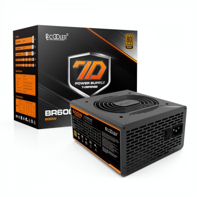 SURSA PCCOOLER 600W (real), fan 120mm PWM, 80 Plus Bronze, 2x PCI-E (6+2), 6x S-ATA &amp;quot;GI-BR600&amp;quot;, (timbru verde 2 lei) foto