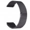 Curea tip Milanese Loop, compatibila Samsung Galaxy Watch 5, 44mm, telescoape Quick Release, Pure Black