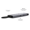 DOCKING STATION TP-Link, porturi USB: USB 3.0x2 + USB-C PDx1, USB-C x 1, 1 x HDMI, conectare prin USB Type-C, lungime cablu 10 cm, gri, &quot;UH5020C&quot; (tim