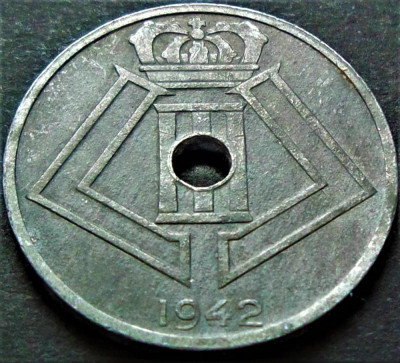 Moneda istorica 25 CENTIMES - BELGIA, anul 1942 * cod 5076 foto