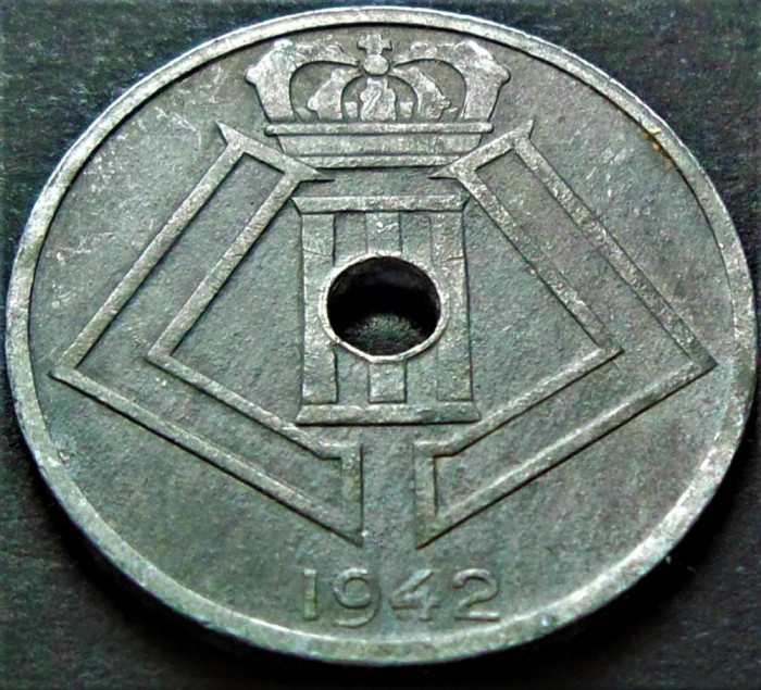 Moneda istorica 25 CENTIMES - BELGIA, anul 1942 * cod 5076