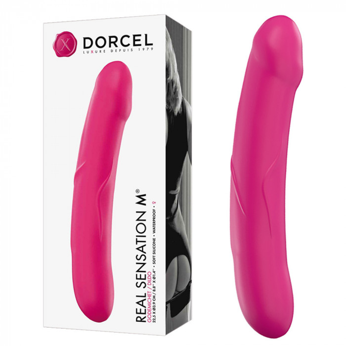 Dildo dublu. Penis artificial flexibil pentru penetrare vaginală și anală.