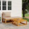 Gossi set mobilier de gradina cu perne, 3 piese, lemn masiv acacia