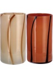 Cumpara ieftin Set 2 vaze flori sticla multicolora 15 x 28 cm