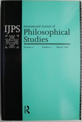 International Journal of Philosophical Studies (Volume 4, Number 1, March 1996) foto