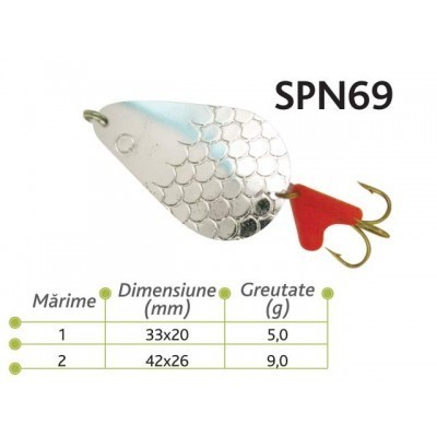 Lingurite oscilante Spn 69 Baracuda 5g/9g 9g foto