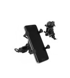 Cumpara ieftin Suport de telefon reglabil,rotire 360 grade pentru motocicleta cu incarcator - Negru, Dactylion