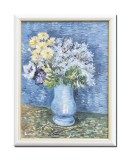 Cumpara ieftin Flori in vaza, 45x35cm tablou celebru inramat pictat manual, ulei pe panza reproducere Vincent van Gogh