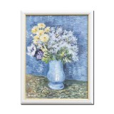 Flori in vaza, 45x35cm tablou celebru inramat pictat manual, ulei pe panza reproducere Vincent van Gogh