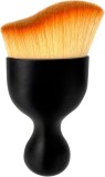 Perie profesionala cu peri moi, Piele, Ideala pentru instrumentele de indepartare a prafului de aerisire din interiorul masinii,10 cm, Negru/galben, Oem
