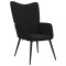 vidaXL Scaun de relaxare, negru, 62x68,5x96 cm, material textil