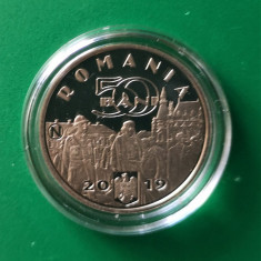 50 bani 2019, Regele Ferdinand, România, Proof