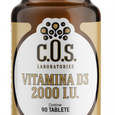 Vitamina D3 2000 IU, 90 tablete, COS Laboratories